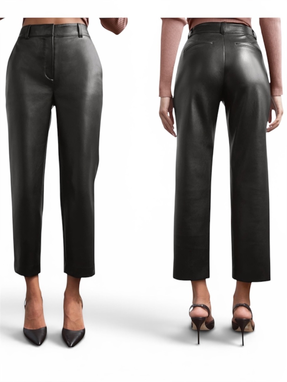 Aritzia Babaton Command Cropped Faux
Leather Pants 6